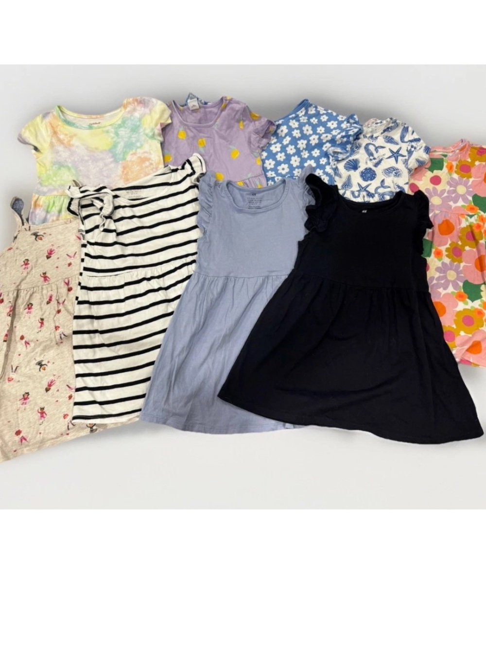 Bundle Of 17 Girls Summer Clothes 4T Dress Shorts Shirt Cotton Daycare Vacation